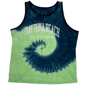 Daytona Beach Tank Top Tie Dye Retro Men's XL